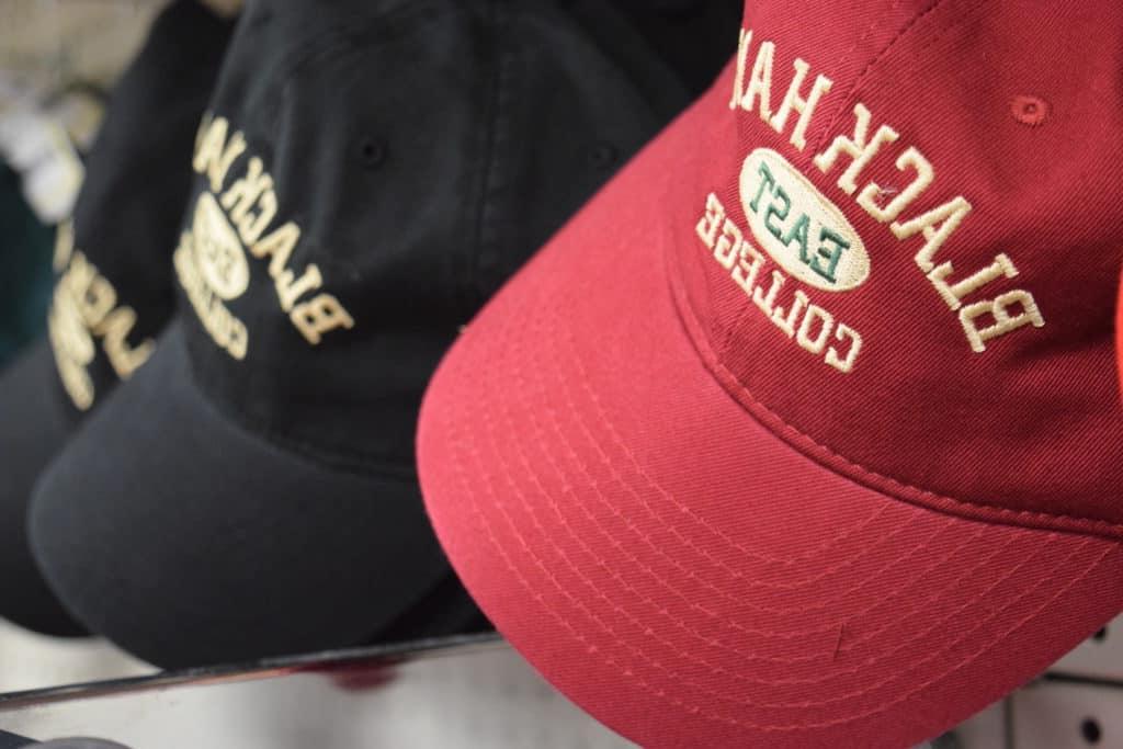 black hawk college hats in East Campus Bookstore